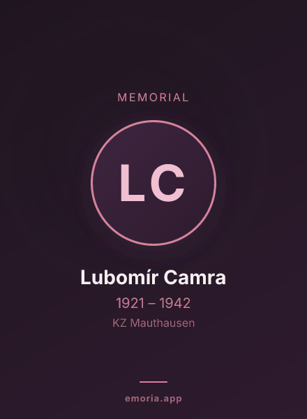 Memorial portrait of Lubomír Camra