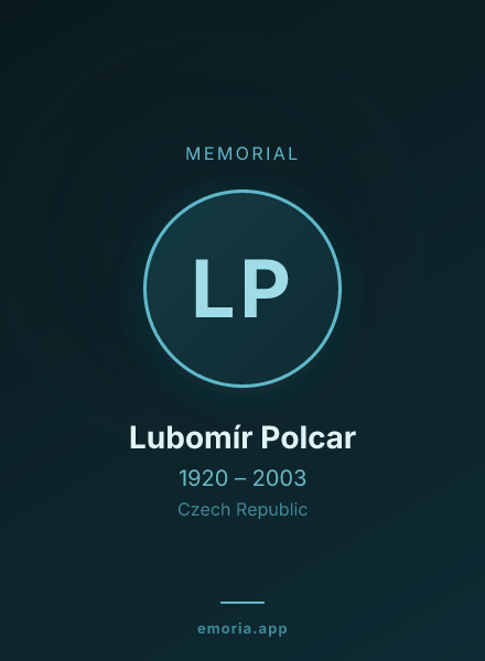 Memorial portrait of Lubomír Polcar
