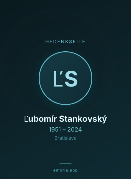 Gedenkportrait von Ľubomír Stankovský