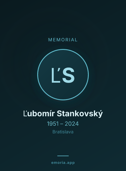 Memorial portrait of Ľubomír Stankovský