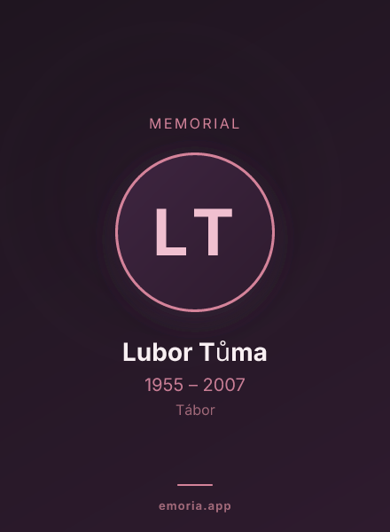 Memorial portrait of Lubor Tůma