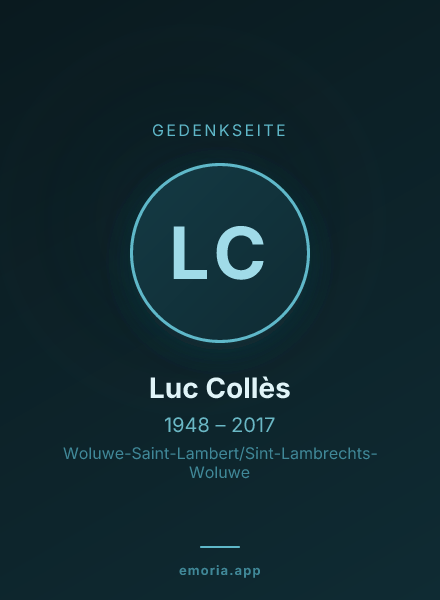 Gedenkportrait von Luc Collès