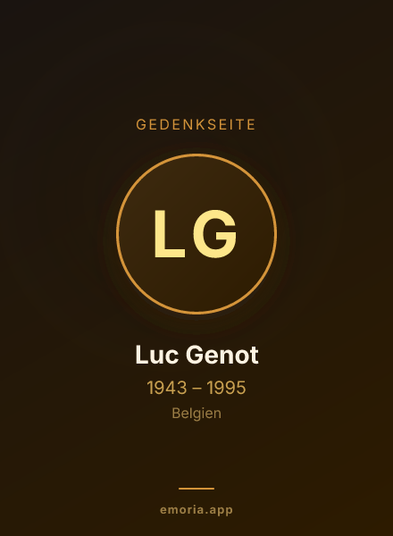 Gedenkportrait von Luc Genot
