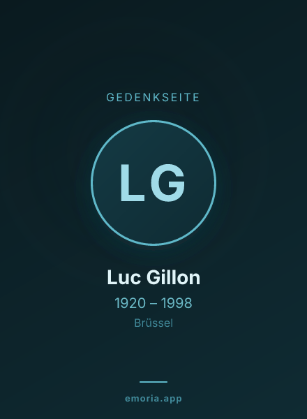 Gedenkportrait von Luc Gillon