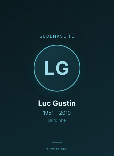 Gedenkportrait von Luc Gustin