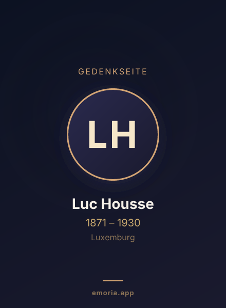Gedenkportrait von Luc Housse