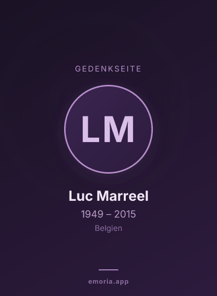 Gedenkportrait von Luc Marreel