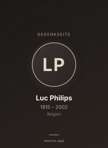 Gedenkportrait von Luc Philips