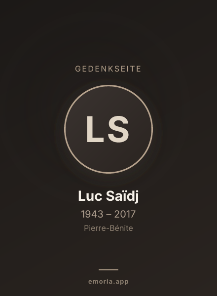 Gedenkportrait von Luc Saïdj