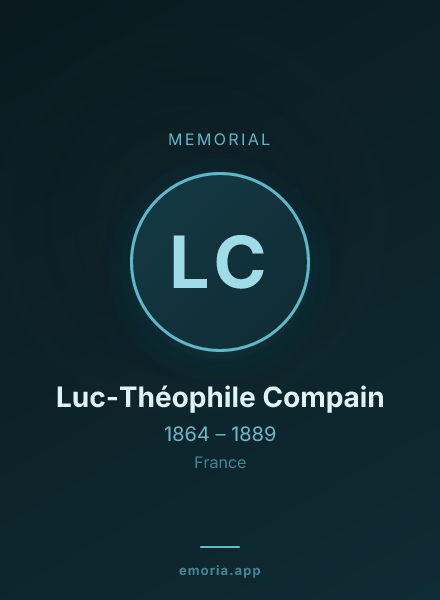Memorial portrait of Luc-Théophile Compain