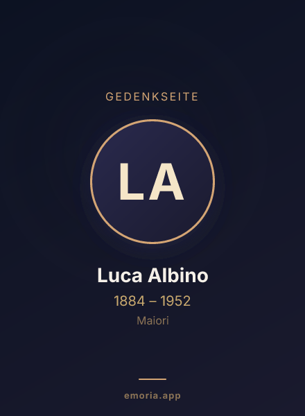 Gedenkportrait von Luca Albino