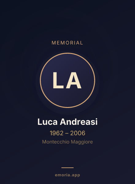 Memorial portrait of Luca Andreasi