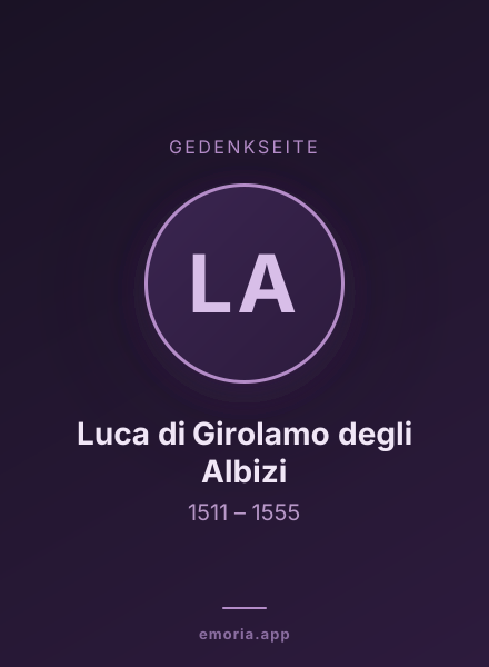 Gedenkportrait von Luca di Girolamo degli Albizi