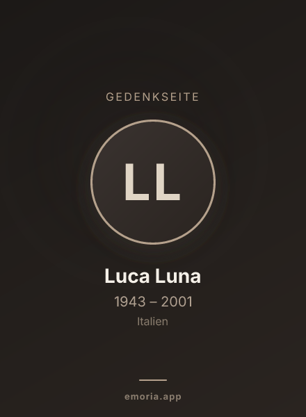 Gedenkportrait von Luca Luna