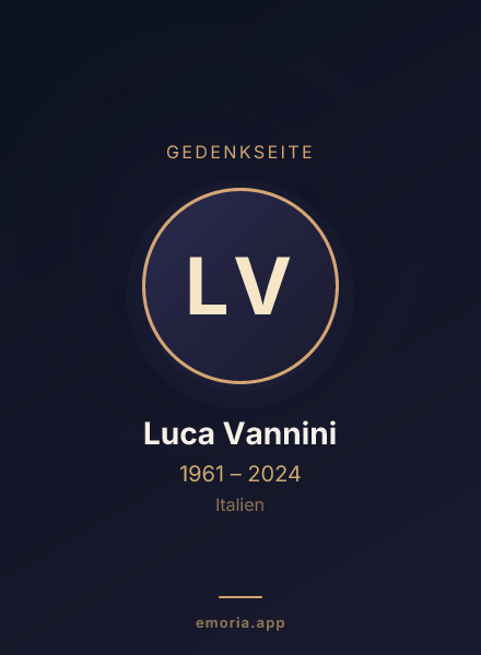 Gedenkportrait von Luca Vannini