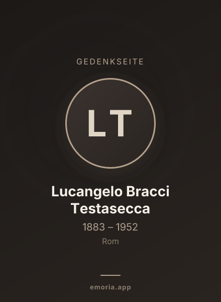 Gedenkportrait von Lucangelo Bracci Testasecca