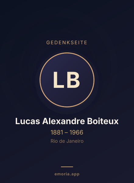 Gedenkportrait von Lucas Alexandre Boiteux