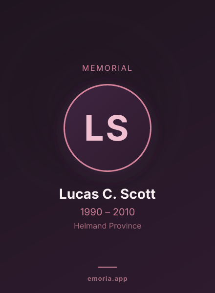 Memorial portrait of Lucas C. Scott