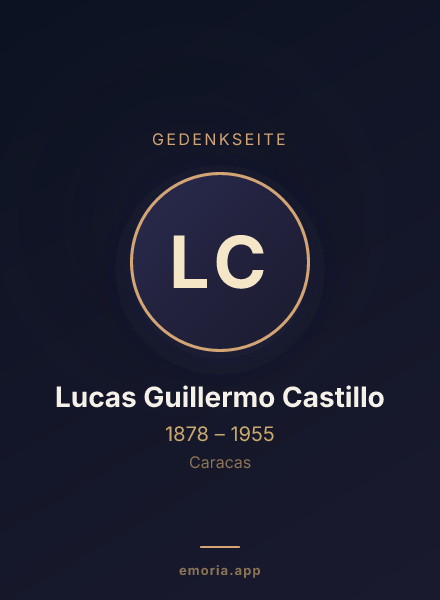 Gedenkportrait von Lucas Guillermo Castillo