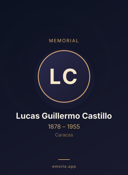 Memorial portrait of Lucas Guillermo Castillo