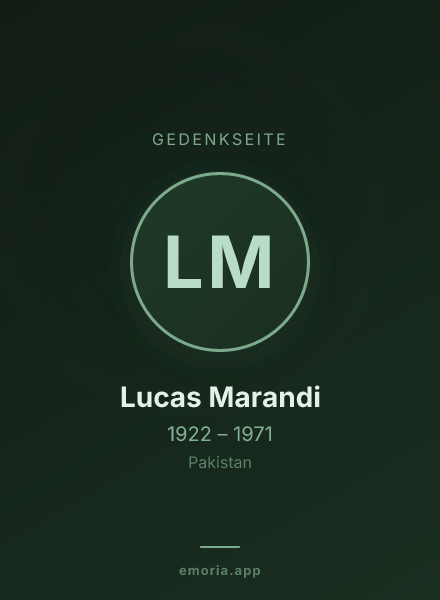 Gedenkportrait von Lucas Marandi