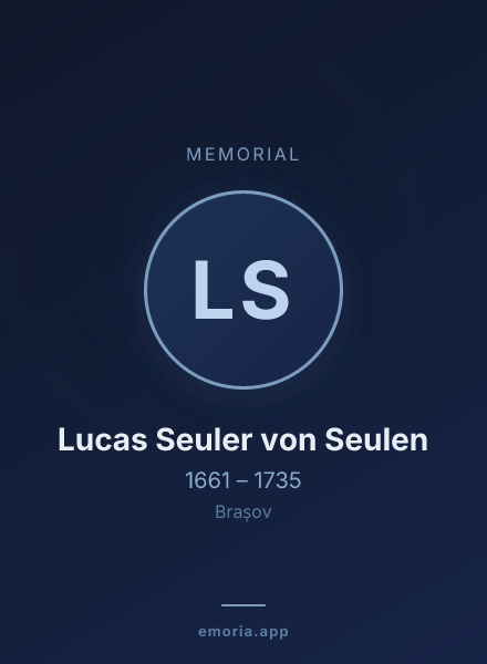 Memorial portrait of Lucas Seuler von Seulen