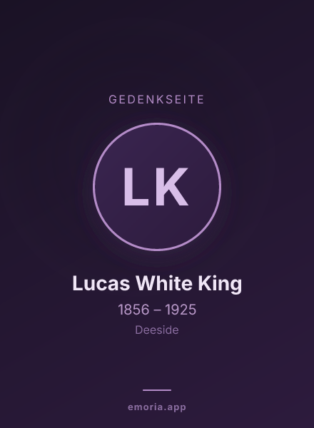 Gedenkportrait von Lucas White King