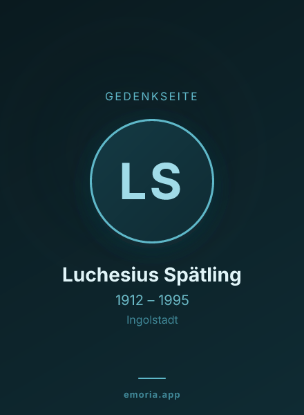 Gedenkportrait von Luchesius Spätling