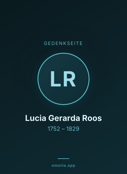 Gedenkportrait von Lucia Gerarda Roos