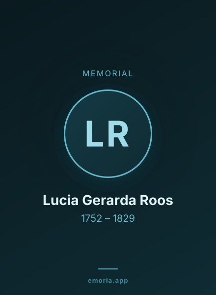 Memorial portrait of Lucia Gerarda Roos