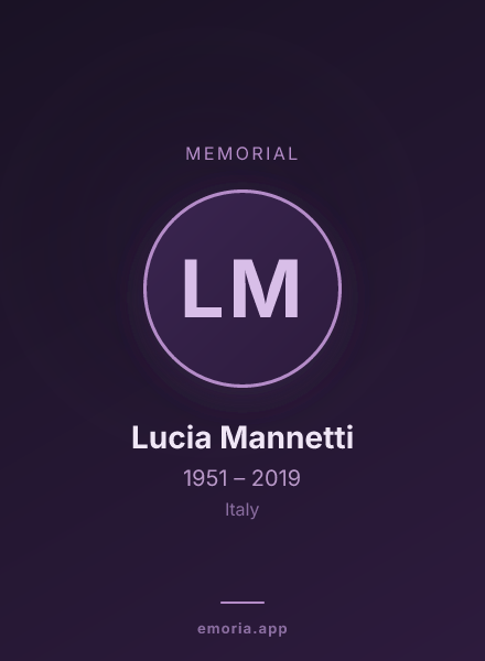 Memorial portrait of Lucia Mannetti