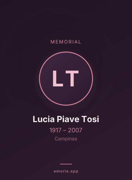 Memorial portrait of Lucia Piave Tosi