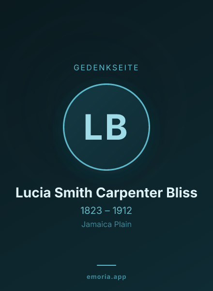 Gedenkportrait von Lucia Smith Carpenter Bliss