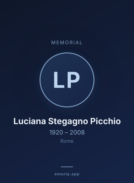 Memorial portrait of Luciana Stegagno Picchio