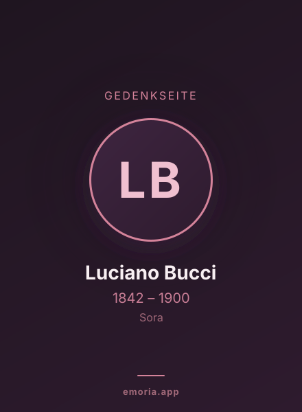 Gedenkportrait von Luciano Bucci