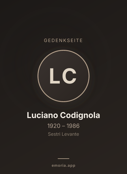 Gedenkportrait von Luciano Codignola