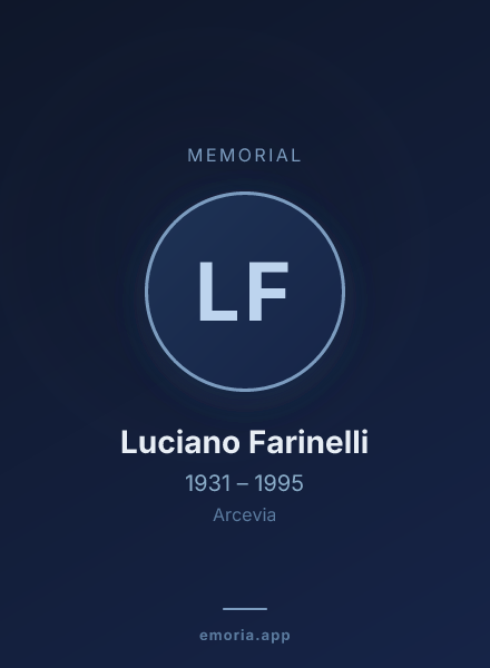Memorial portrait of Luciano Farinelli