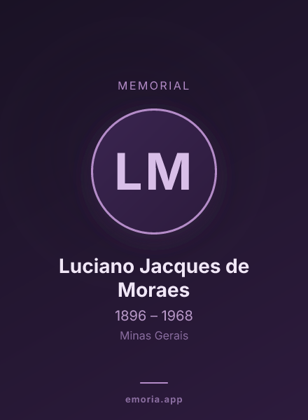 Memorial portrait of Luciano Jacques de Moraes