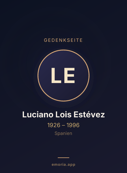 Gedenkportrait von Luciano Lois Estévez