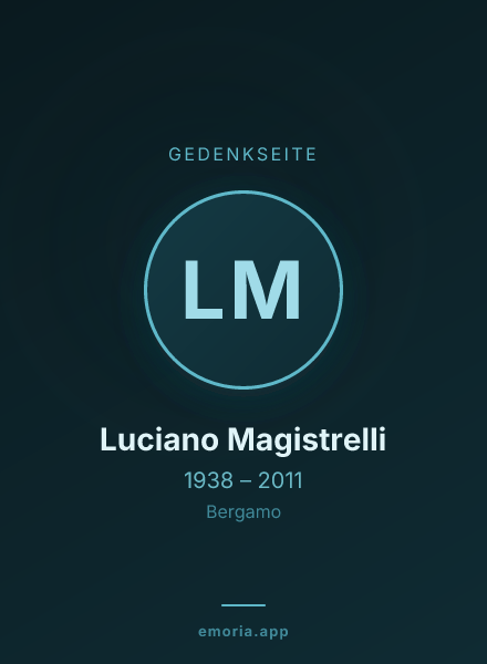 Gedenkportrait von Luciano Magistrelli
