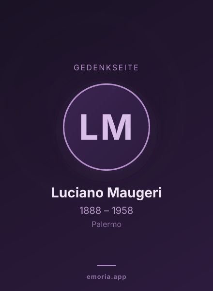 Gedenkportrait von Luciano Maugeri