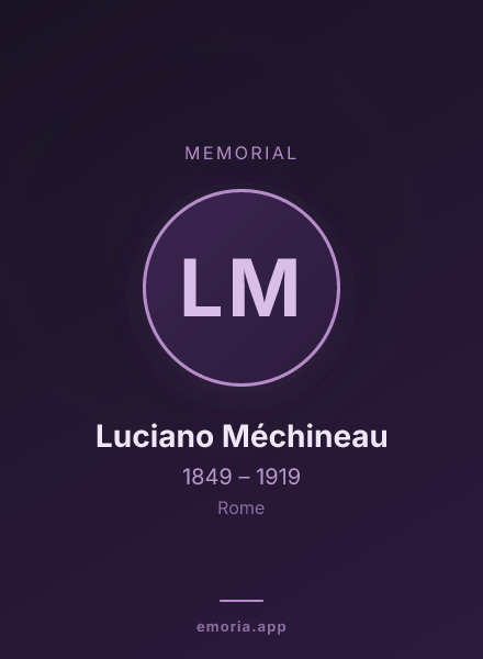 Memorial portrait of Luciano Méchineau