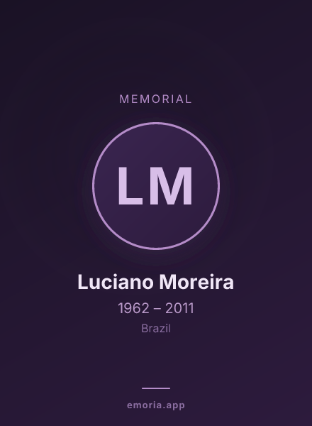 Memorial portrait of Luciano Moreira