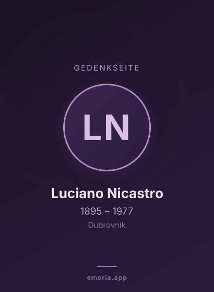 Gedenkportrait von Luciano Nicastro