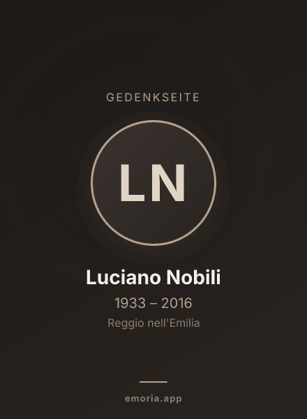Gedenkportrait von Luciano Nobili