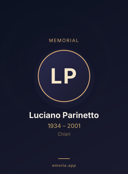 Memorial portrait of Luciano Parinetto