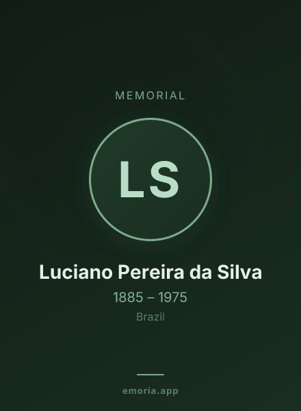 Memorial portrait of Luciano Pereira da Silva