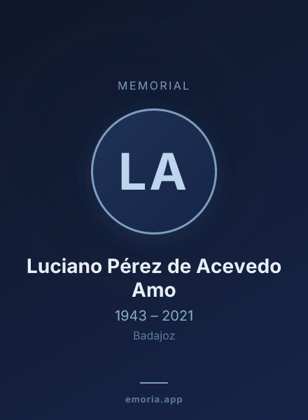 Memorial portrait of Luciano Pérez de Acevedo Amo