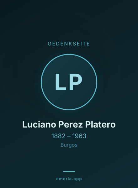 Gedenkportrait von Luciano Perez Platero
