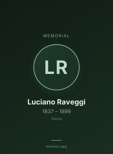 Memorial portrait of Luciano Raveggi